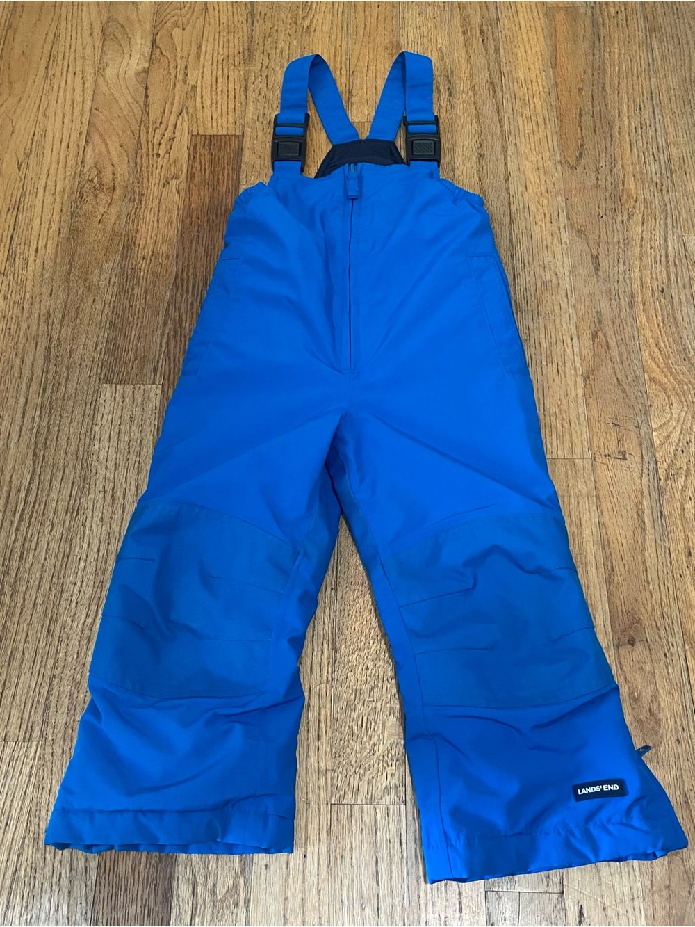 Lands' End Toddler Kids Squall Waterproof Insulated Snow Bibs - Blue, Size 2T